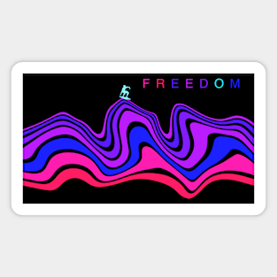 Freedom Surfer Bold Magnet